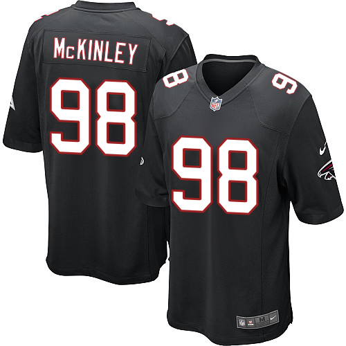 Nike Falcons #98 Takkarist McKinley Black Alternate Youth Stitched NFL Elite Jersey